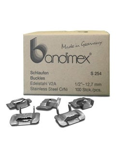 Buy 100-Piece Heavy Duty Buckles Silver 1/2"inch in UAE