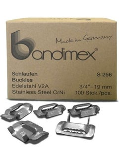 Buy 100-Piece Heavy Duty Buckles Silver 3/4"inch in UAE