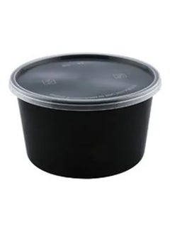 Buy 500-Piece Container With Lid Black in Saudi Arabia