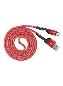 اشتري كابل Lightning بمنفذ USB كونفيدينت مضاد للكسر بقوة 2 أمبير أحمر في السعودية