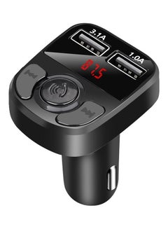 Buy MP3 With Car Charger bluetooth 2-USB Ports 3.1A in Saudi Arabia