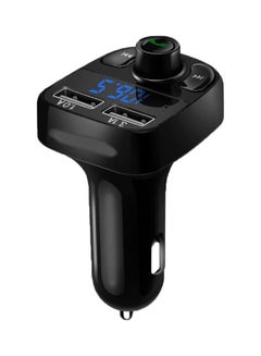 Buy MP3 With Car Charger Bluetooth 2-USB Ports 3.1A in Saudi Arabia
