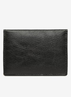 Buy Bi fold Mens Leather Casual Card holder Black in Saudi Arabia