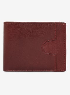 Buy Bi Fold Mens Leather Casual Wallet Cherry in UAE