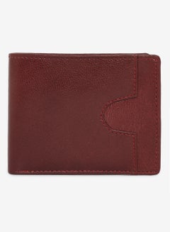 Buy Bi Fold Mens Leather Casual Wallet Cherry in Saudi Arabia