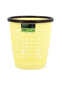 Buy Plastic Dustbin Assorted Color 12Liters in UAE