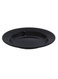 Buy Melamine Biza Flat Plate Black 7.5inch in UAE