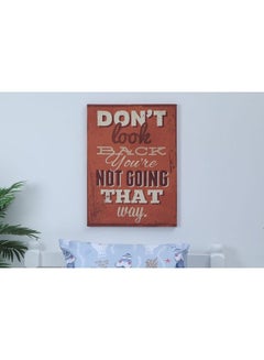 Buy Don't-Look Printed Canvas Wall Art Multicolour 50 x 70cm in UAE