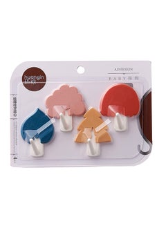 Buy 4-Piece Creative Kitchen Wall Hook Multicolour 5.4X4.9cm in Saudi Arabia