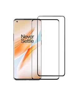 Buy 2-Piece Tempered Glass Screen Protector For OnePlus 8T Black in UAE