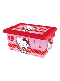 Buy Hello Kitty Cherry Jam Plastic Storage Container Multicolour 3.7Liters in UAE