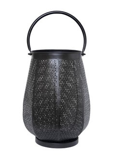 Buy Handmade Candle Holder Lantern Black 15.24 x 15.24 x 25.4centimeter in Saudi Arabia