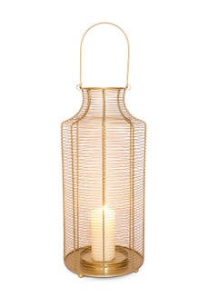 Buy Handmade Ramadan Candle Holder Lantern Unique Luxury Quality Scents For The Perfect Stylish Home Gold 25.4 x 25.4 x 54centimeter in Saudi Arabia