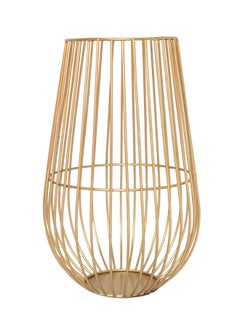 Buy Modern Handmade Candle Holder Lantern Unique Luxury Quality Scents For The Perfect Stylish Home Gold 25.4 x 25.4 x 40centimeter in Saudi Arabia