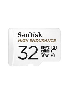 Buy High Endurance microSDHC + SD Adapter - for dash cams & home monitoring, up to 2,500 Hours, Full HD / 4K videos, up to 100/40 MB/s Read/Write speeds, C10, U3, V30 32.0 GB in UAE