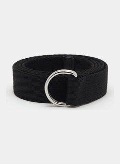 اشتري Textured Slider Buckle Belt أسود في السعودية