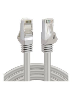 Buy Cat 7 High-Speed Gigabit Ethernet Patch Heavy Duty Internet Cable Grey in Saudi Arabia