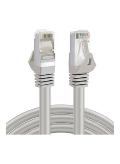 Buy Cat 7 High-Speed Gigabit Ethernet Patch Heavy Duty Internet Cable Grey in UAE