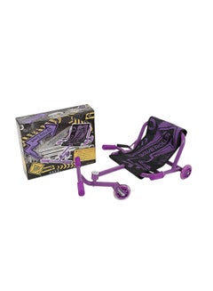 Buy 3-wheel Twister Scooter With Comfortable Seat For Kids And Adults In Purple/Black in Saudi Arabia