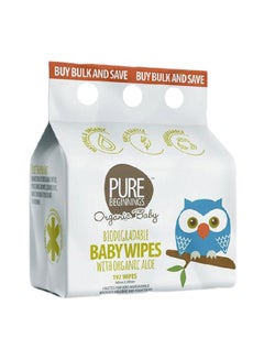 Buy Biodegradable Baby Wipes With Aloe 192 Count in UAE