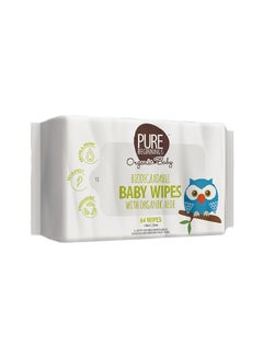 Buy Biodegradable Baby Wipes With Aloe 64 Count in UAE