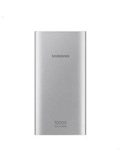 Buy 10000.0 mAh Fast Charging Power Bank With Micro Usb Cable For 10000 Mah Silver in Saudi Arabia