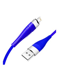 Buy Lightning Data Sync And Charging Cable Blue in Saudi Arabia