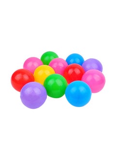 اشتري 50-Piece Colorful Soft Plastic Ocean Fun Ball Tent Swim Pit Toy Game Set 8سم في السعودية