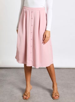 اشتري Women's calf length skirt وردي في السعودية