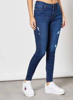 Buy Skinny Fit Jeans Blue in UAE