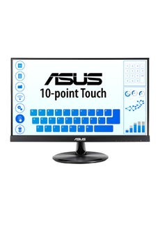 Buy 21.5 inch VT229H Touch Monitor - FHD (1920x1080), 10-point Touch, IPS, 178° Wide Viewing Angle, Frameless, Flicker free, Low Blue Light, HDMI, 7H Hardness Black in UAE