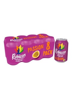 Buy Sparkling Passion Fruit Juice Drink tropica_fruits 330ml pack_of_8 in UAE