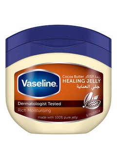Buy Vaseline Cocoa Butter Healing Jelly Made with triple purified formula for rich moisturization 250G 250ml in UAE