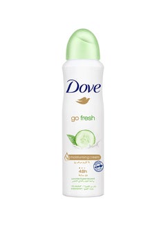 Buy Go Fresh Women Antiperspirant Deodorant Spray For Refreshing 48Hour Protection Cucumber And Green Tea Alcohol Free 150ml in Saudi Arabia