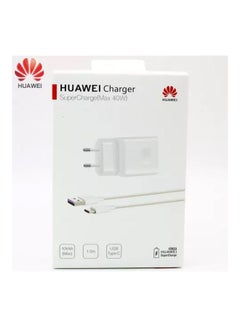 Buy Original Super Charge 40W Quick Charger White in UAE