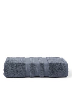 Buy Zero Twist Quick Dry Bath Towel Grey 70x140cm in Saudi Arabia
