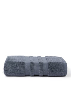 Buy Zero Twist Quick Dry Bath Towel Grey 80x160cm in UAE