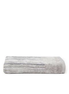 Buy Yarn Dyed Cotton Towel Grey 70x140cm in UAE