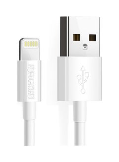 Buy 1.2-Meter Cable USB A To Lightning MFI White in Saudi Arabia