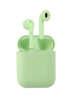 Buy i12 True Wireless Earphones Wireless BT Earphones BT 5.0 Smart Headset Portable Sports Wireless Headset Green in UAE