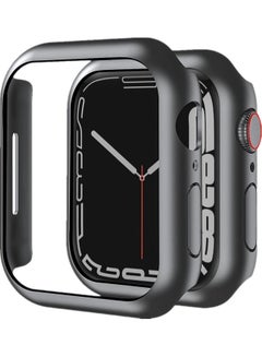 Buy Hard PC Ultra-Thin Protective Case Cover Frame for Apple Watch Series 7 45mm Black in UAE