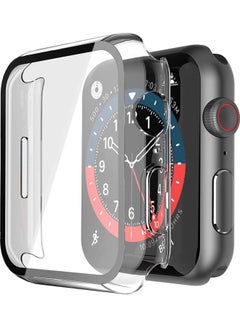 Buy Hard PC Ultra-Thin Protective Case Cover with Screen Protector for Apple Watch Series 7 41mm Clear in UAE