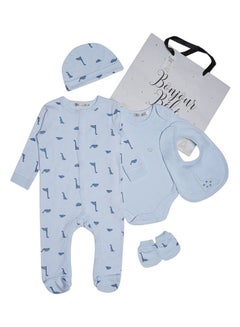 Buy 5 Piece Baby Combo Set Powder Blue in Saudi Arabia