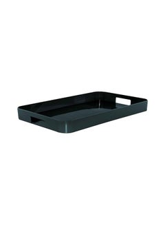 Buy Serving Tray With Handle Black 53.5x34.5cm in UAE