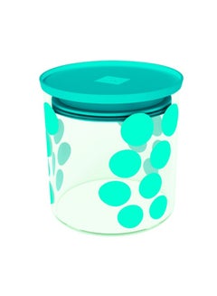 Buy Dot Dot Design Storage Jar Blue in UAE