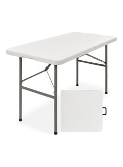 Buy Foldable Table White 122x61x74cm in Saudi Arabia