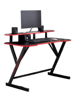 اشتري Gaming Computer Desk With Removable Monitor Stand Black 47.2x29.1x21.1inch في السعودية