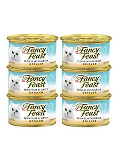 Buy Fancy Feast Grilled Tuna Pack Of 6 Pieces Multicolour 85grams in UAE