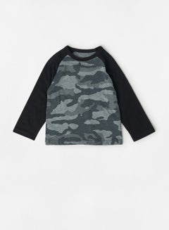 Buy Baby Boys Camouflage T-Shirt Grey in UAE