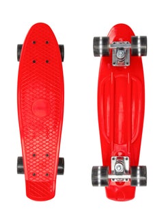 Buy LED Light Up Skateboard for Kids Ages 6-12, Teens and Adults with Strong Aluminum Trucks and Lighted PU Wheels; Mini Cruiser Kid Skateboard for Girls and Boys Beginners 22inch in UAE